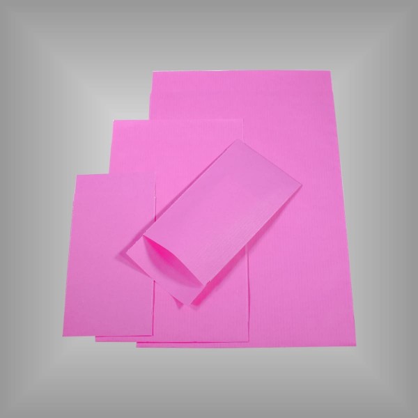 Papierflachbeutel Pink 7x13 cm