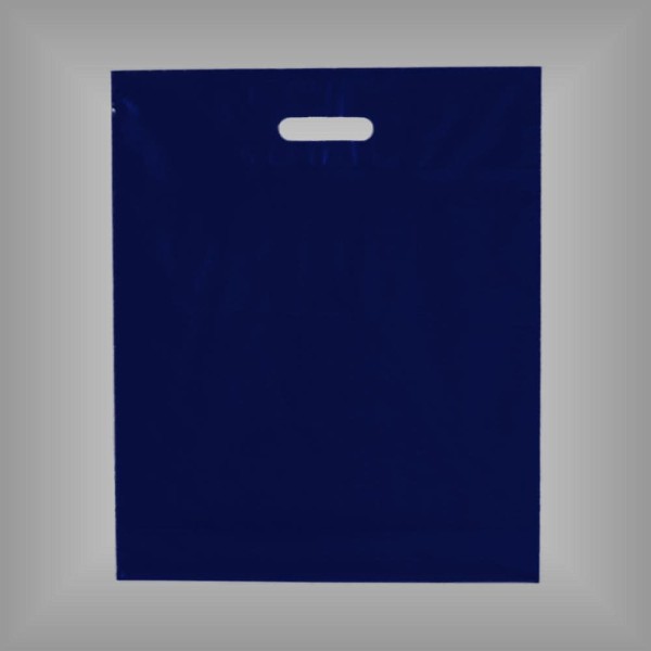 Plastiktüten marineblau 38x45+5 cm