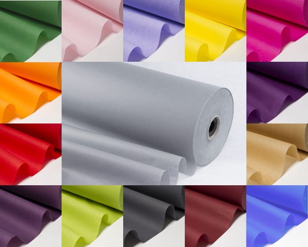 Seidenpapier Rolle farbig 50 cm
